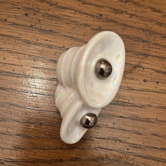 Nora Fleming Pearl Dot Divided Stoneware Dish - Picture 15 of 16